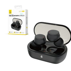 Auriculares Bluetooth Inalambricos estilo Airpods NC3292 NE Auriculares TWS Bluetooth 5.4, Bateria (25mAh*2)Con Estuche Recargable 200mAh, Negro
