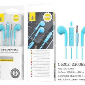 Auriculares con Cable C6202 AZ Auriculares con Microfono Air, Azul