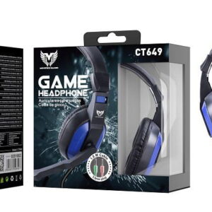 Auriculares Cascos Gaming CT649 NE+AZ Auriculares Casco Gaming con Microfono para PS4/Nintendo Switch/Xbox One/Portatil/Tablet/Movil,Negro+Azul