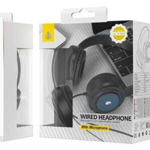 Auriculares Cascos con Cable NC3186 AZ Auriculares Casco Travi con Cable  y Microfono, 3.5mm Jack Plug, Diseno Ajustable, Diametro 44mm, 1.2M, Azul
