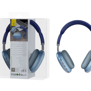 Auriculares Cascos Bluetooth Inalámbricos NC3244 AZ Auricular  Bluetooth 5.3, Soporta Mano libre/FM/TF(64GB Max)/Entrada de Audio, Bateria 200mAh, Azul