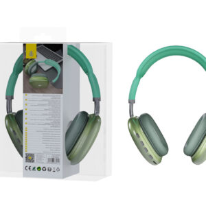 Auriculares Cascos Bluetooth Inalámbricos NC3244 VE Auricular  Bluetooth 5.3, Soporta Mano libre/FM/TF(64GB Max)/Entrada de Audio, Bateria 200mAh, Verde