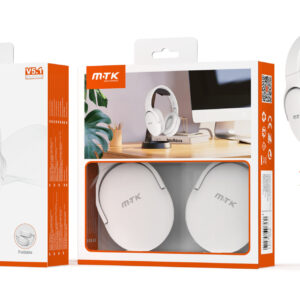 Auriculares Cascos Bluetooth Inalámbricos TC3273 BL Auriculares Casco Zor plegable con bluetooth 5.1 y microfono, Btaria 200mAh, Blanco