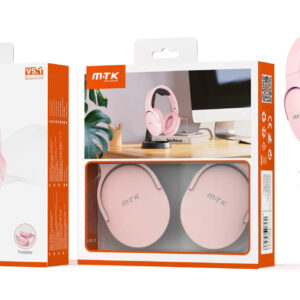 Auriculares Cascos Bluetooth Inalámbricos TC3273 RS Auriculares Casco Zor plegable con bluetooth 5.1 y microfono, Btaria 200mAh, Rosa