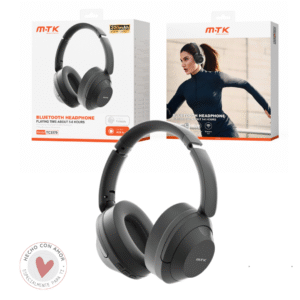 Auriculares Cascos Bluetooth Inalámbricos TC3370 NE Luxury Auricular plegable Bluetooth 5.3, Soporta Mano libre/entrada de audio 3.5mm, 5-6 hora de uso,Bateria 200mAh, Negro