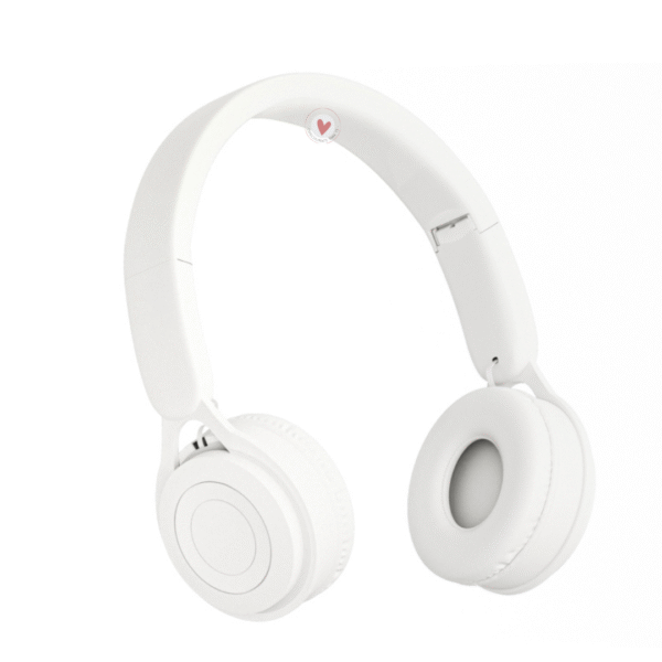 Auriculares Cascos Bluetooth Inalámbricos NC3267 BL Auriculares Casco Bluetooth 5.0 Para Ninos con microfono y Botones Multifunciones, Soporta Tarjeta TF(64G), Bateria 200mAh, Blanco