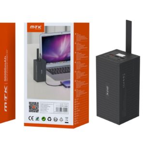 Bateria Externa  50000mAh  TD2138 NE PowerBank 50000mAh/185Wh con carga rapida 22.5W, 2 Entrada USB-C y 4 Salida USB-A*3/USB-C*1, Negro
