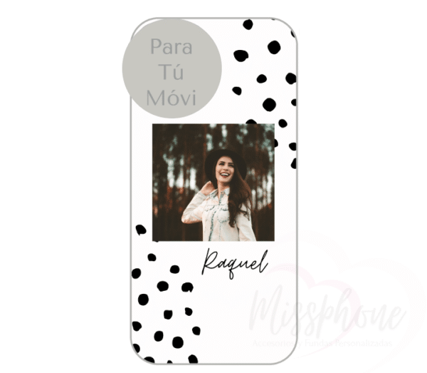 Funda Personalizada con Foto Diseño Lunares - Imagen 3