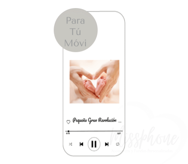 Funda Personalizada Spotify con Foto Fondo Transparente - Imagen 4