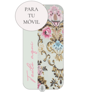 Funda Fallera Personalizada con Nombre  Diseños Tela Vestido Fallero Color Blanco Mod7