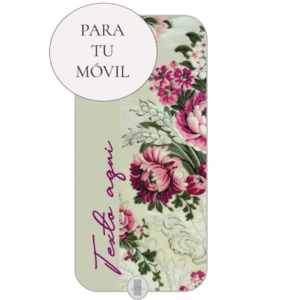 Funda Fallera Personalizada con Nombre  Diseños Tela Vestido Fallero Color Beige Mod4