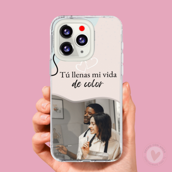 Funda Personalizada con Foto Diseño Corazón
