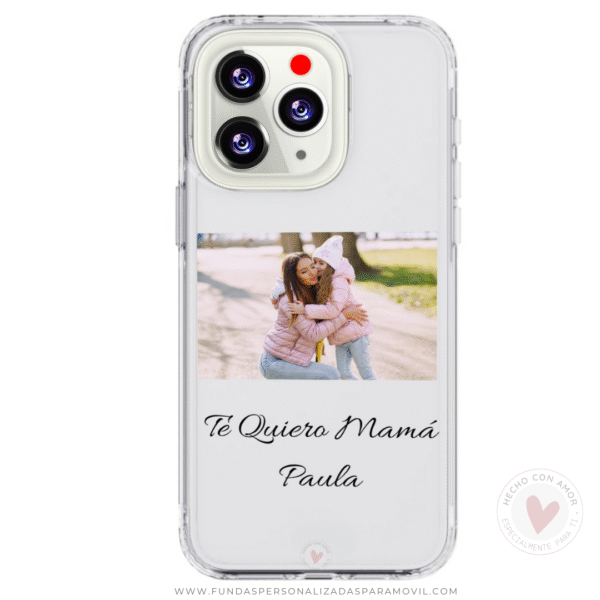 Funda Personalizada con Foto Te Quiero Mamá - Imagen 2