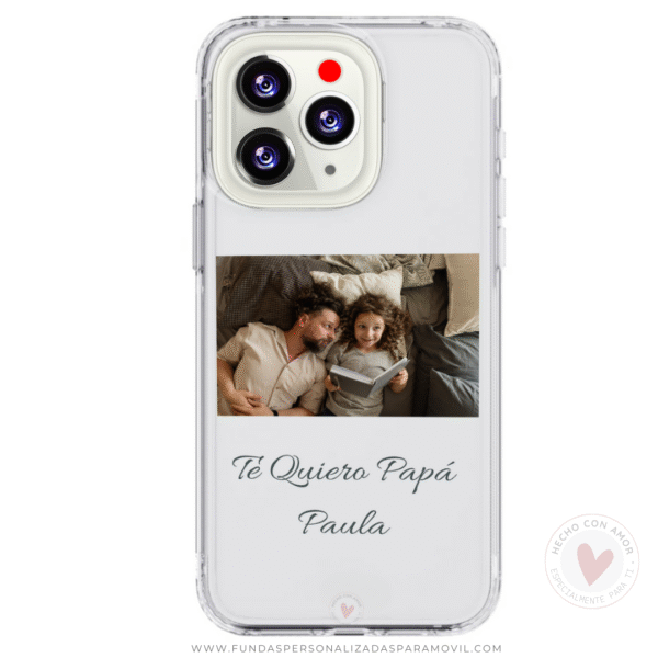 Funda Personalizada con Foto Te Quiero Papá - Imagen 2