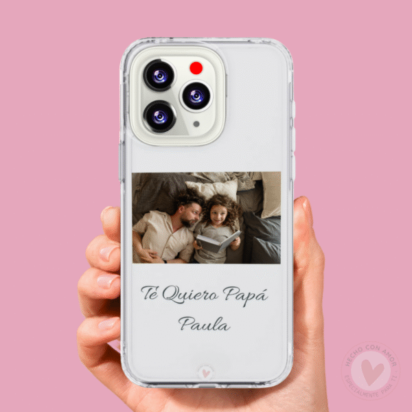 Funda Personalizada con Foto Te Quiero Papá