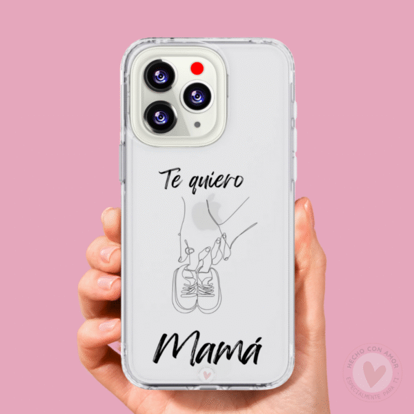 Funda Personalizada con Frase Te Quiero Mamá