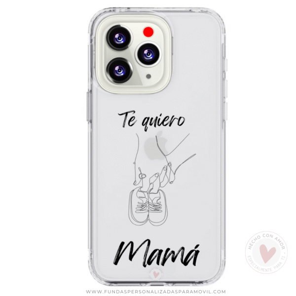 Funda Personalizada con Frase Te Quiero Mamá - Imagen 2