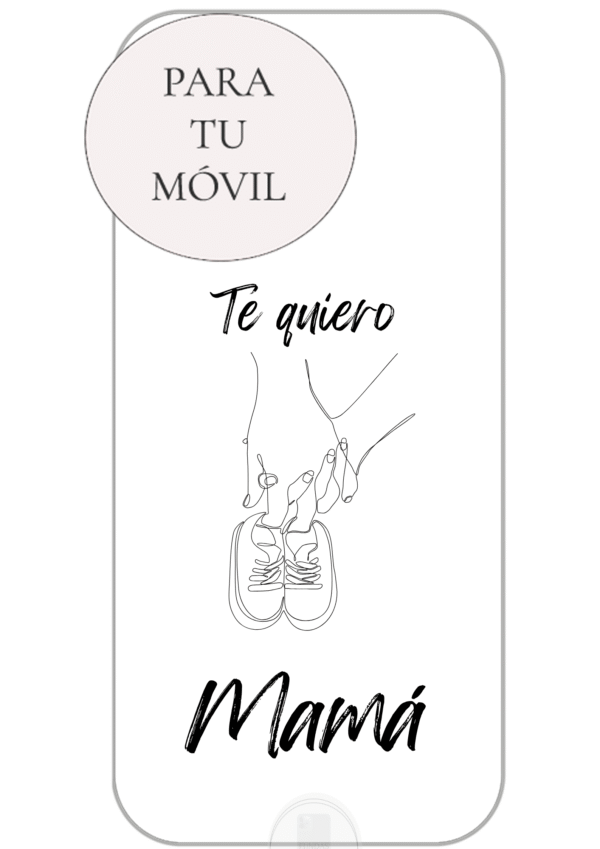 Funda Personalizada con Frase Te Quiero Mamá - Imagen 4