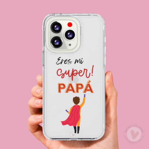 Funda Personalizada con Frase Super Papa