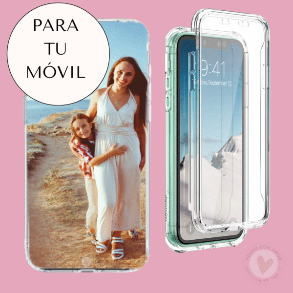Funda Personaliza con Foto Doble 360º Delantera y Trasera. Funda Doble Personalizada