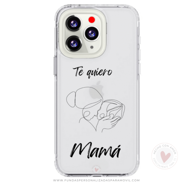 Funda Personalizada con Frase Te Quiero Mamá - Imagen 2