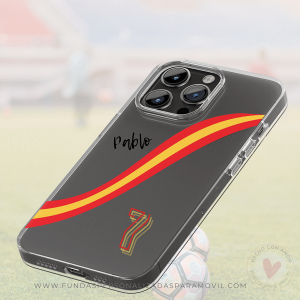 Funda Personalizada Diseño Bandera España Nombre - Imagen 3