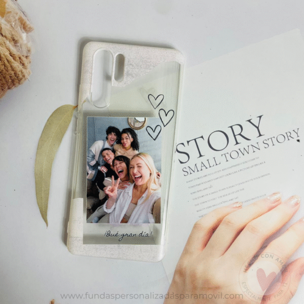 Funda Personalizada con Foto Diseño Corazón - Imagen 3