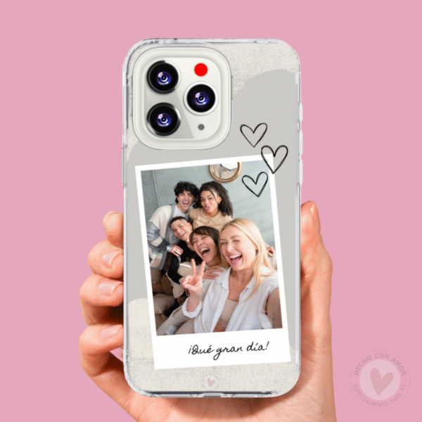 Funda Personalizada con Foto Diseño Corazón