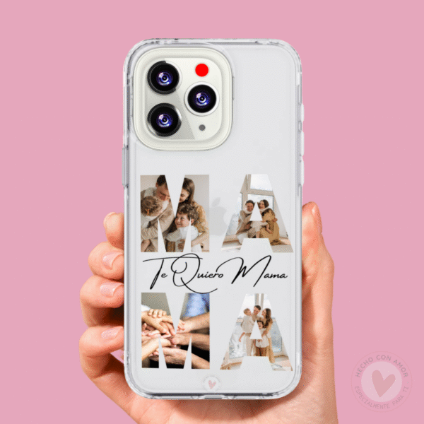 Funda Personalizada con Foto Letras Mamá