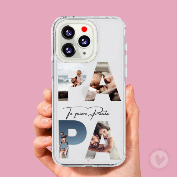 Funda Personalizada con Foto Letras Papá