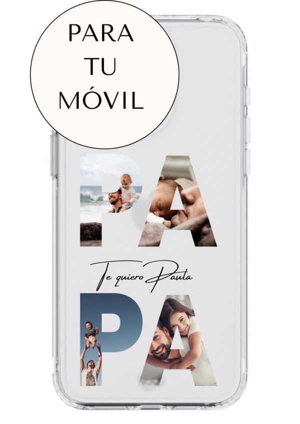 Funda Personalizada con Foto Letras Papá - Imagen 3