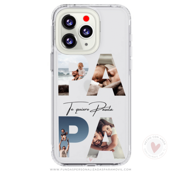 Funda Personalizada con Foto Letras Papá - Imagen 2