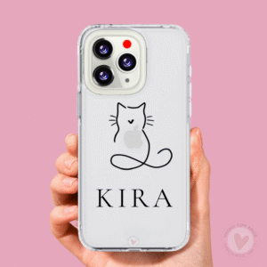 Funda Personalizada Diseño Gato y Nombre