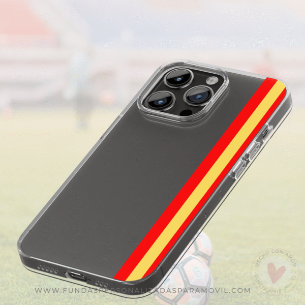 Funda Personalizada Diseño Bandera España y Nombre - Imagen 3