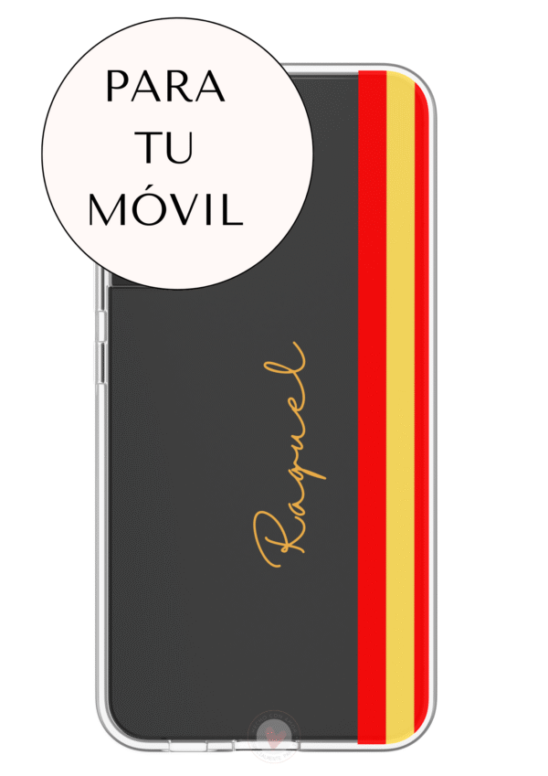 Funda Personalizada Diseño Bandera España y Nombre - Imagen 4