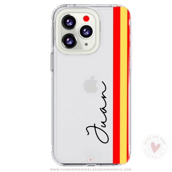 Funda Personalizada Diseño Bandera España y Nombre - Imagen 2