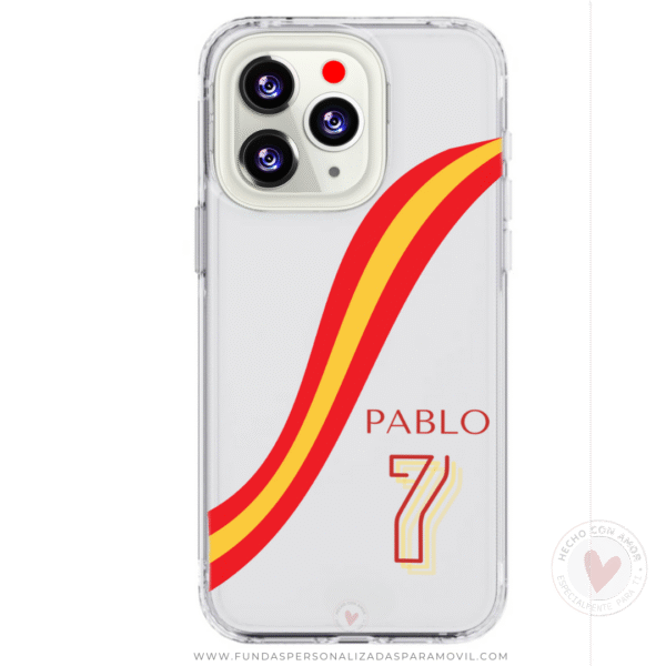 Funda Personalizada Diseño Bandera España Nombre - Imagen 2