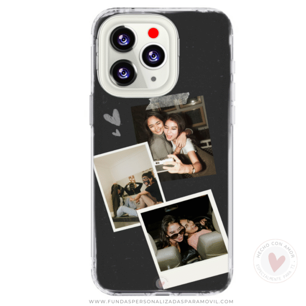 Funda Personalizada con Foto Diseño Collage Corazón - Imagen 2