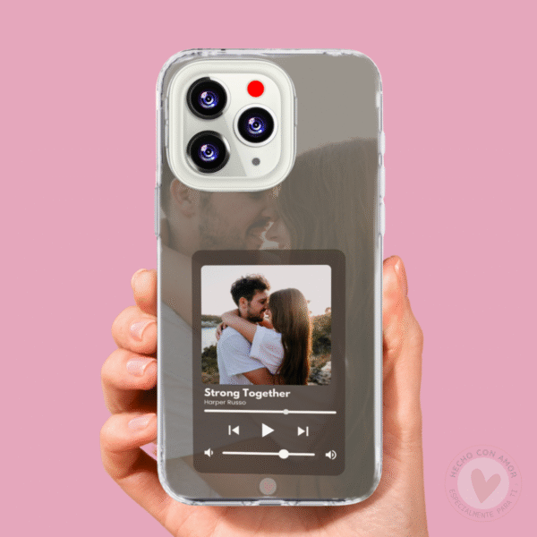 Funda Personalizada con Foto Diseño Canción