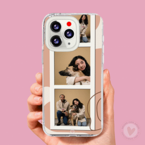 Funda Personalizada con Foto Diseño Foto Instantáneas Beige