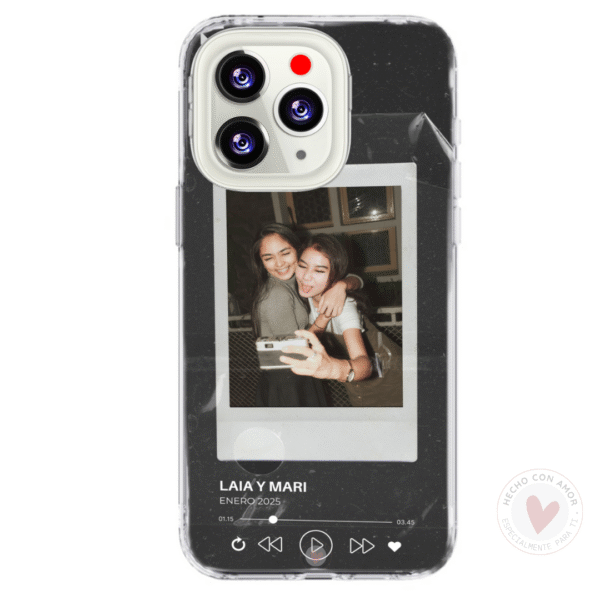 Funda Personalizada Spotify con Foto Fondo Negro - Imagen 2