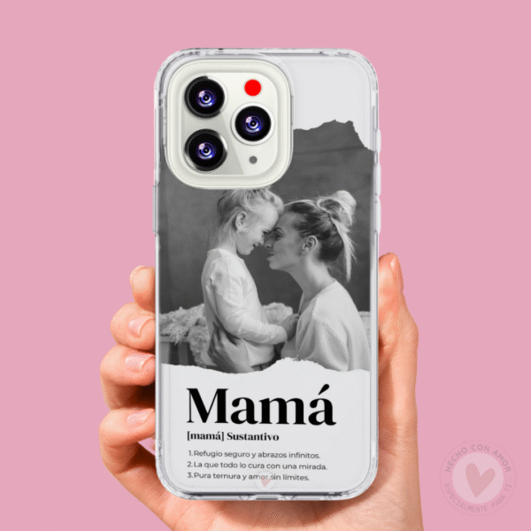 Funda Personalizada con Foto Diseño Mamá Definición
