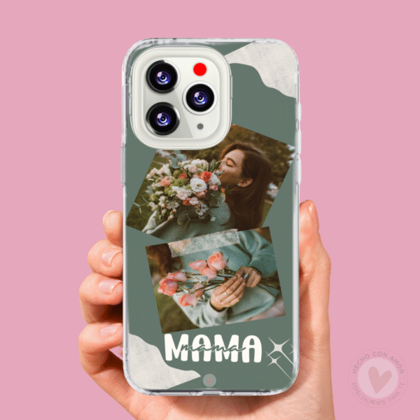 Funda Personalizada con Foto Diseño Mamá Verde