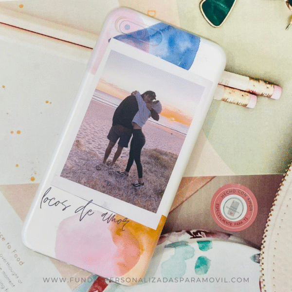 Funda Personalizada con Foto Diseño Locos de Amor - Imagen 3