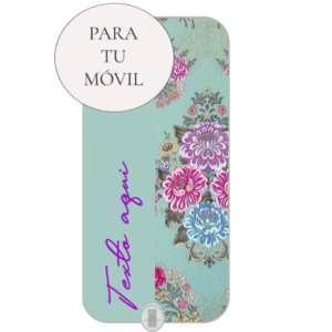 Funda Fallera Personalizada con Nombre  Diseños Tela Vestido Fallero Color Azul Mod2