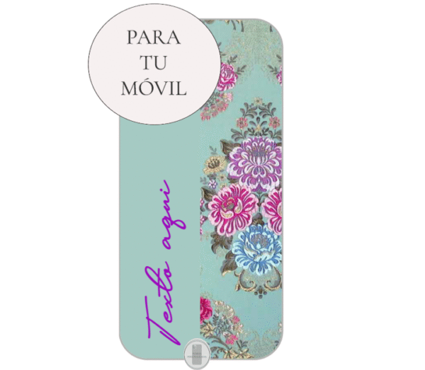 Funda Fallera Personalizada con Nombre  Diseños Tela Vestido Fallero Color Azul Mod2