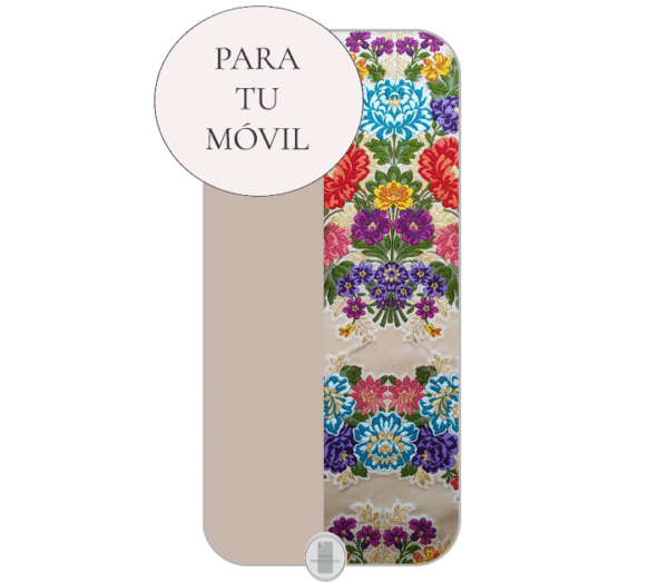 Funda Fallera Personalizada con Nombre  Diseños Tela Vestido Fallero Colo Rosa Mod1