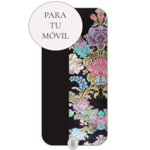 Funda Fallera Personalizada con Nombre  Diseños Tela Vestido Fallero Color Negra Mod5