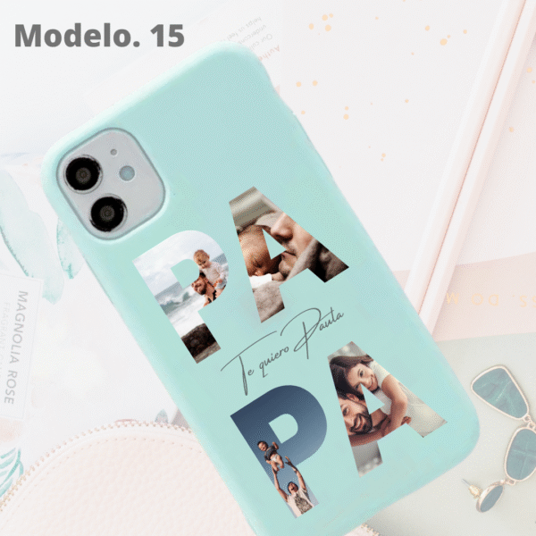 Funda Personalizada Case Nombre  Silicona Suave Azul Turquesa - Imagen 22