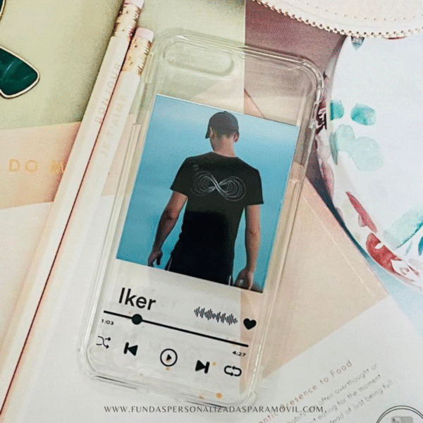 Funda Personalizada Spotify con Foto Fondo Transparente - Imagen 3